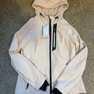 Spyder Women's Light Pink Hooded Ski Jacket